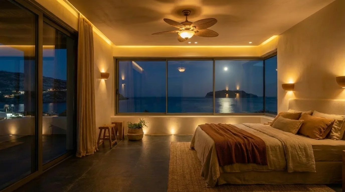 Therasia at daylight — deep window onto the sea